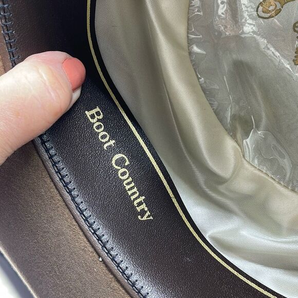 Boot Country Genuine Fur Felt custom made  cowboy ranch hat size 67/8 -50 - Picture 9 of 10